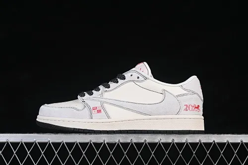 All categories Air Jordan Jordan series basketball shoes Air Jordan 1 Low High-end customized low-top sneakers Air Jordan 1 Low AJ1 Joe 1 Year of the Horse limited edition White Dragon Outing in Spring High-end customized low-top retro basketball shoes DX5688-002